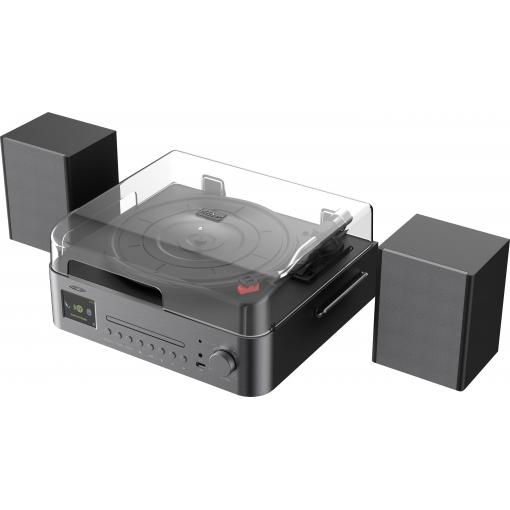 Reflexion internetové rádio DAB+, CD přehrávač, Bluetooth®, vč. reproduktorů, černá, hnědá