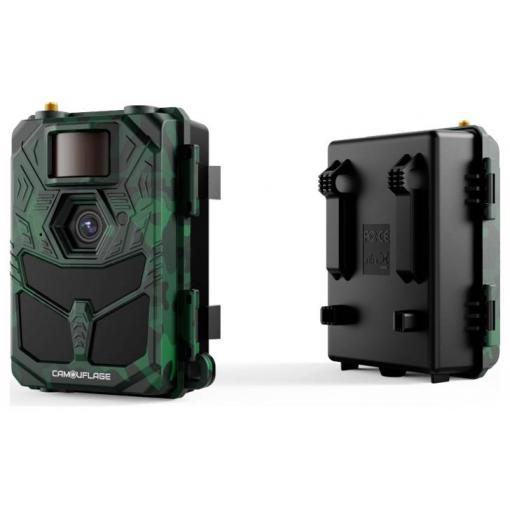 Camouflage EZ4G-PRO Fotopast 24 Megapixel přenos obrazu 4G, dálkové ovládání maskáčová