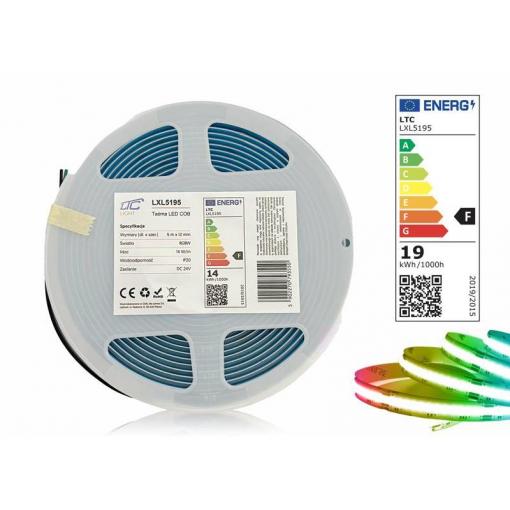 LED pásek 24V IP20 70W RGBW 5m LTC LXL5195