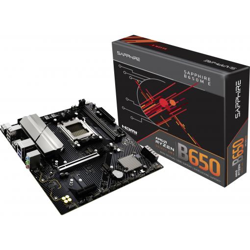 Sapphire 52112-04-40G Základní deska Socket (PC) AMD AM5 Tvarový faktor Micro-ATX Čipová sada základní desky AMD® B650