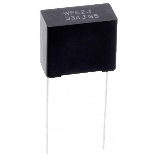 Panasonic fóliový kondenzátor MKP radiální 1 µF 630 V 10 % (d x š x v) 31.5 x 9.5 x 18.0 mm 1 ks
