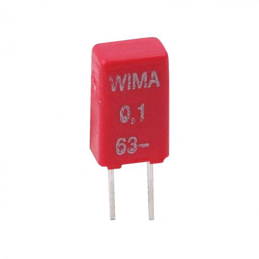 Wima 1 ks fóliový kondenzátor MKT radiální 63 V/DC, 40 V/AC 10 % (d x š x v) 4.6 x 2.5 x 7.0 mm