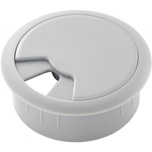 TRU COMPONENTS WP50BK kabelová průchodka pro pracovní desky ABS, šedá, 1 ks