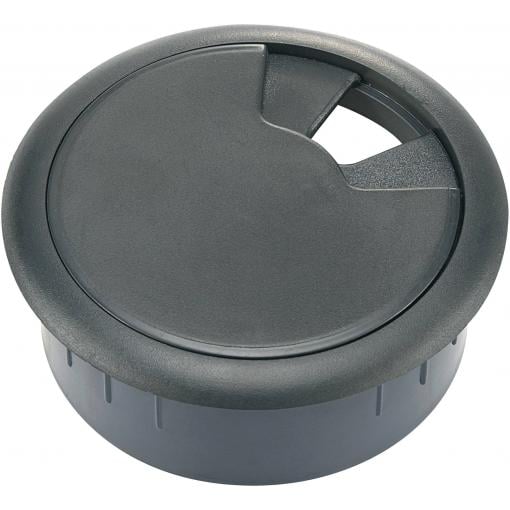 TRU COMPONENTS WP50BK kabelová průchodka pro pracovní desky ABS, černá, 1 ks