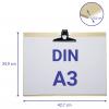 Maul deska s klipem 2394870 hnědá (š x v x h) 42.7 x 34.9 x 3.7 cm