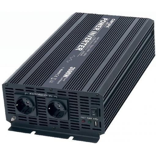 Měnič napětí CARSPA CAR3K 24V/230V 3000W USB