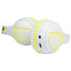 LogiLink BT0073BL sluchátka otevřená (On Ear) Bluetooth®, kabelová světle modrá, žlutá složitelná, omezení hlasitosti