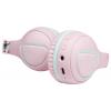 LogiLink BT0073P Headset otevřená (On Ear) Bluetooth®, kabelová růžová, světle modrá složitelná, omezení hlasitosti
