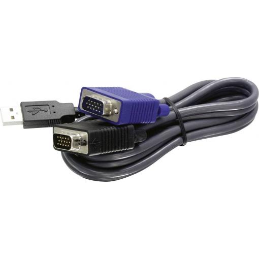 TrendNet KVM adaptér 3.1 m černá