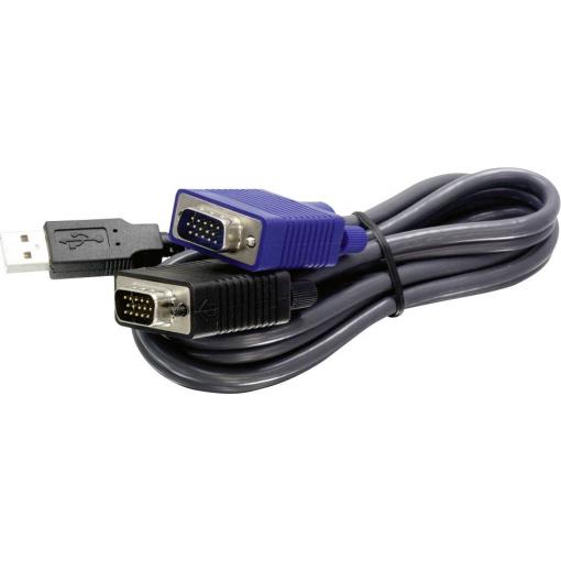 TrendNet KVM adaptér 4.5 m černá