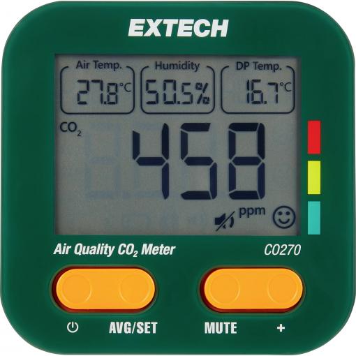 Extech měřič kvality vzduchu (VOC) , měří teplota, vlhkost vzduchu, CO2, Kondenzační bod