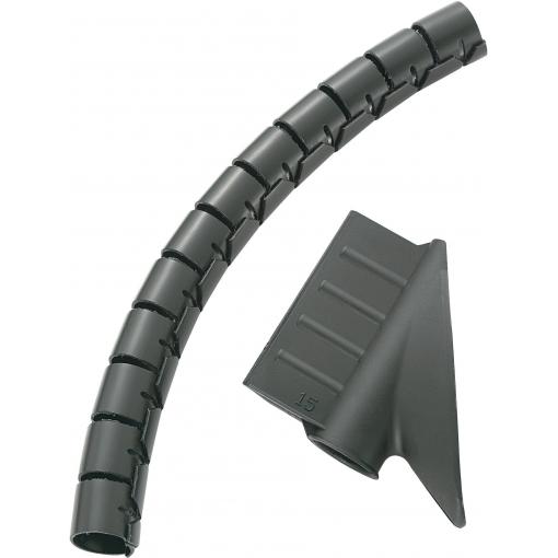 TRU COMPONENTS 1593181 TC-MX-KLT20BK203 ochranná spirála pro kabely 20 mm (max) černá 5 m