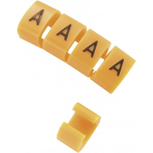 TRU COMPONENTS TC-MB1/L203 označovací klip na kabely Otisk (Kabelový značkovač) L Rozsah vnějšího průměru 3 do 3.60 mm