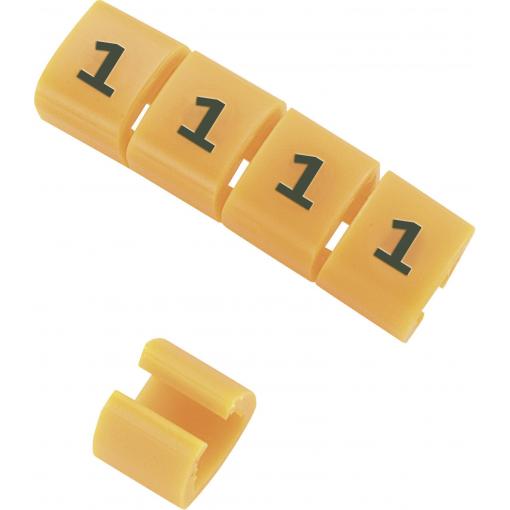 TRU COMPONENTS TC-MB2/7203 označovací klip na kabely Otisk (Kabelový značkovač) 7 Rozsah vnějšího průměru 4 do 5.10 mm