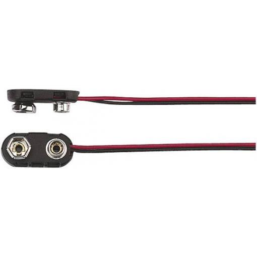 TRU COMPONENTS 18-3786 bateriový klip 1x 9 V tlačítkové připojení
