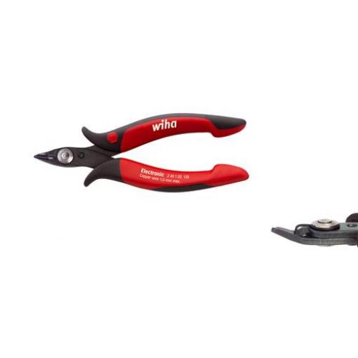 Wiha Wiha Z 40 1 03, Diagonale Zange, 1 mm, Stahl, Schwarz, Rot, 128 mm, 70 g 26813 pro elektroniku a jemnou mechaniku boční štípací kleště bez fazety 128 mm