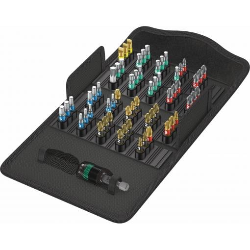 Wera Bit-Safe 61 BiTorsion 1 05057441001 sada bitů, 61dílná, plochý, křížový PH, křížový PZ, inbus, Vnitřní T-profil, 1/4 (6,3 mm)