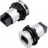 zásuvkový modul RJ45 RJ45 zásuvka, vestavná TRU COMPONENTS 1417397, černá, 1 ks