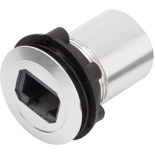 zásuvkový modul RJ45 RJ45 zásuvka, vestavná TRU COMPONENTS 1417397, černá, 1 ks