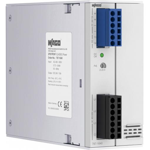 WAGO 787-1640 síťový zdroj na DIN lištu 24 V 10 A 240 W Počet výstupů:1 x Obsah 1 ks