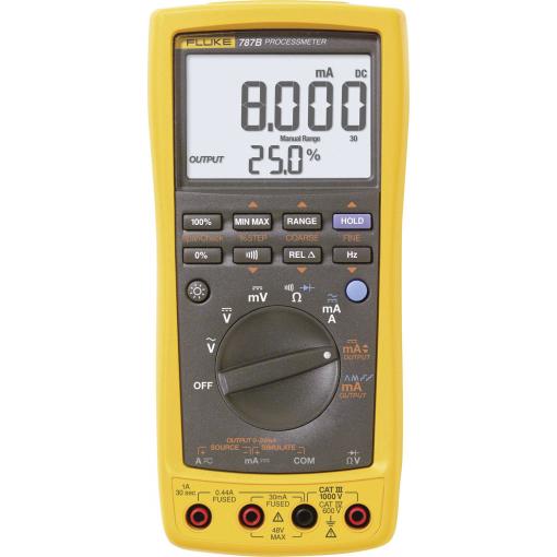 Fluke 787B digitální multimetr, procesní proudový výstup, CAT III 1000 V, CAT IV 600 V, Displej (counts): 30000