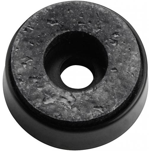 TRU COMPONENTS tlumič nárazů (šroubovatelný) černá (Ø x v) 20 mm x 7.5 mm 1 ks
