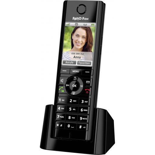 AVM FRITZ!Fon C5 bezdrátový VoIP telefon handsfree, dětský telefon, konektor na sluchátka barevný displej černá