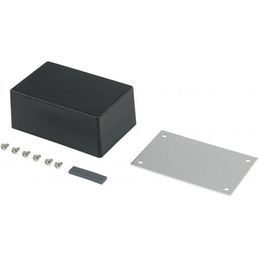 TRU COMPONENTS 98003C9 530086 univerzální pouzdro 83.5 x 53.5 x 35 ABS, kov černá 1 ks