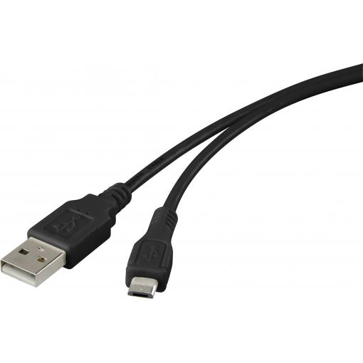 USB 2.0 Renkforce RF-4316220, 1.00 m, černá