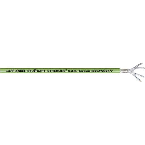 ethernetový síťový kabel LAPP ETHERLINE TORSION P CAT6A 4X2XAWG24/7, S/FTP, 4 x 2 x 0.2 mm², zelená, 100 m