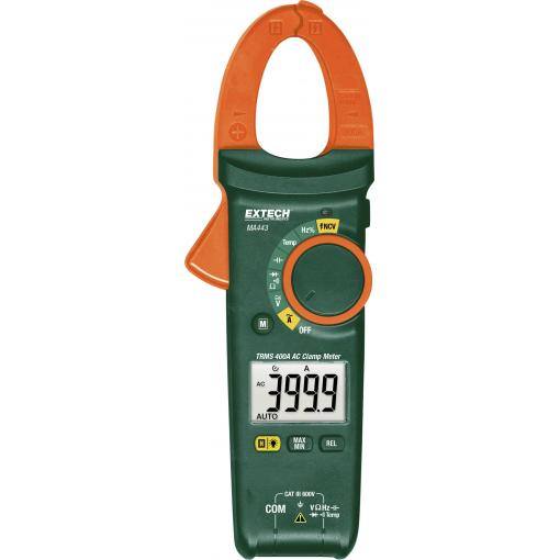 Extech MA443 digitální multimetr, proudové kleště, CAT III 600 V, Displej (counts): 4000