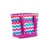 Taška plážová SPOKEY ACAPULCO termo, malá fialová zigzag 39 x 15 x 27 cm