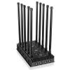 Nástěnná desková silná rušička 8 antén, silné komplexní zarušení JYT-MP1000PLUS mobilní sítě CDMA/GSMDCS/PCS2G/3G/ 4G/LOJACK/GPS/WIFI total 210W