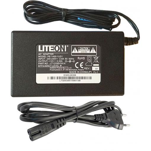 Napáječ, síťový adaptér LITEON 12V/3,33A spínaný, koncovka 5,5x2,1mm
