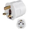 Cestovní adaptér UK → ČR, 230 V, 13 A, bílý
