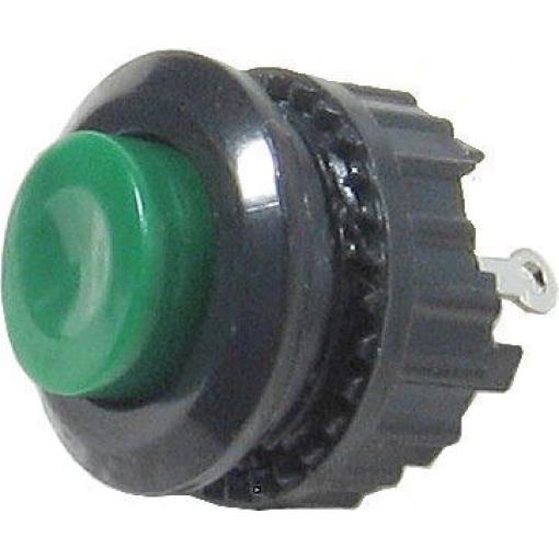 Tlačítko DS-501, ON-(OFF) 125 V / 1 A, zelené, rozpínací