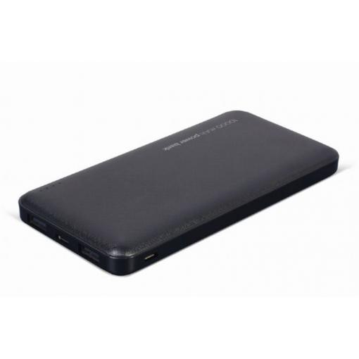 Powerbanka Gembird 10000 mAh, 2× USB, černá