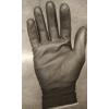 Pracovní rukavice bezešvé s PU dlaní - velikost 11, černé