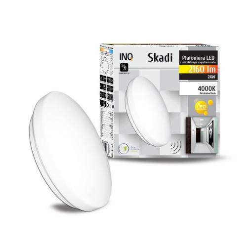 Svítidlo LED stropní SKADI Plafoniera s  mikrovlnným pohybovým čidlem 24W PLHF05NW