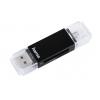 Hama USB 2.0 OTG čtečka karet Basic, SD/microSD, černá