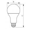 LED žárovka Philips, E27, 17,5W, A67, 4000K    P662226