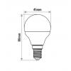 LED žárovka INQ, E14 ilum.9W P45, neutrální bílá   IN407168
