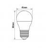 LED žárovka INQ, E27 ilum.7W P45, teplá bílá   IN407205