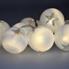 Solight LED řetěz vánoční koule, 10LED, 1m, 2x AA, časovač, IP20  - 1V226