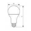 LED žárovka Philips, E27, 19W, A67, 2700K    P662202
