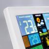 Solight meteostanice, extra velký barevný LCD, teplota, vlhkost, tlak, RCC, USB nabíjení, bílá - TE81W