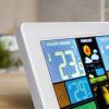 Solight meteostanice, extra velký barevný LCD, teplota, vlhkost, tlak, RCC, USB nabíjení, bílá - TE81W