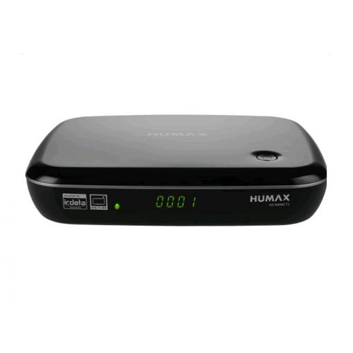 SET TOP BOX HUMAX NANO T2 FullHD s HEVC H.265 HbbTV DVB-T2,  USB přijímač
