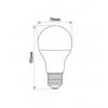 LED žárovka INQ, E27 18W A70, teplá bílá   IN407069