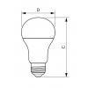 LED žárovka Philips E27 10,5W stmívatelná, 2700K 230V A60  P660666